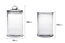 700ml large glass jar with airtight glass cap in size 190x100mm 700ml large glass jar with airtight glass cap in size 190x100mm
