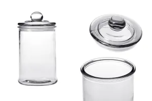 700ml large glass jar with airtight glass cap in size 190x100mm-1