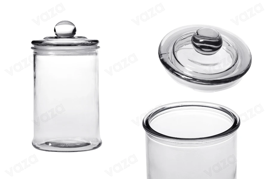 Γυάλα 700 ml με γυάλινο καπάκι και αεροστεγές κλείσιμο 190x100 mm-εικόνα_προϊοντική