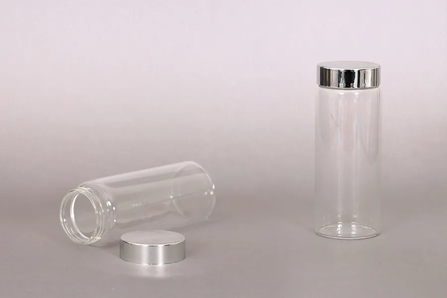 Βάζο γυάλινο 150 ml με καπάκι και εσωτερικό παρέμβυσμα