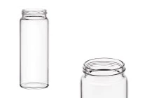 Βάζο γυάλινο 150 ml με καπάκι και εσωτερικό παρέμβυσμα