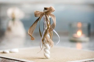Tubes en verre avec bouchon pour mariage et baptême - 10 pièces-3