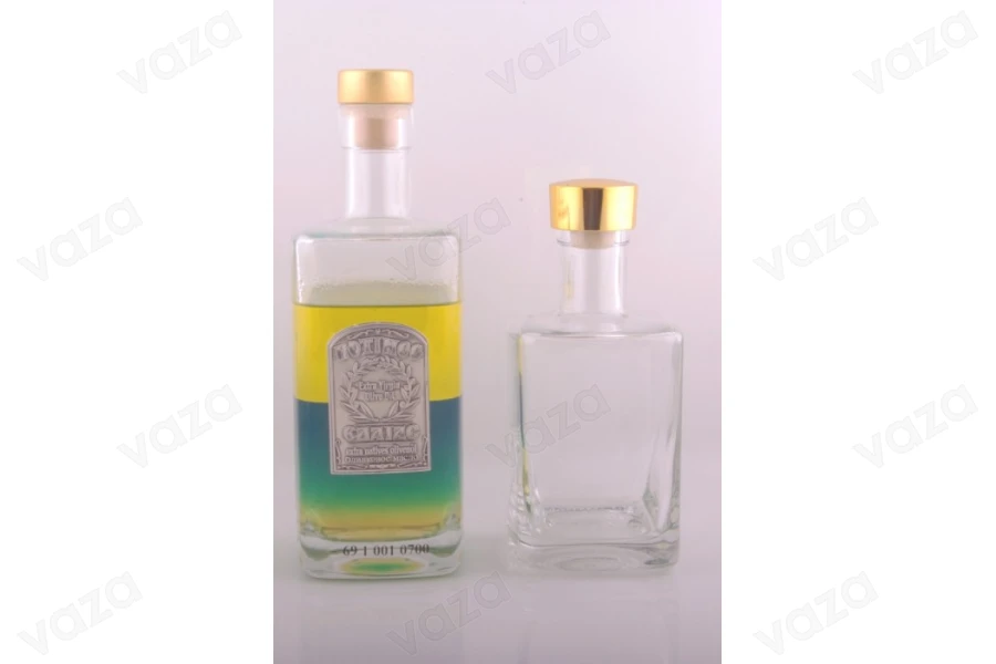 Тετράγωνο Κομψό μπουκάλι για λάδι και ποτά 500 ml-εικόνα_σύνθεση