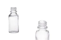 Γυάλινο μπουκαλάκι για αιθέρια έλαια 20 ml διάφανο με στόμιο PP18 Γυάλινο μπουκαλάκι για αιθέρια έλαια 20 ml διάφανο με στόμιο PP18