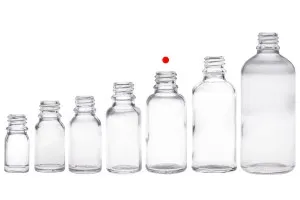 Transparent 30ml glass bottle for essential oils with PP18 mouth-6