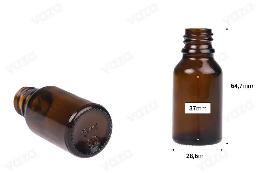 Γυάλινο μπουκαλάκι για αιθέρια έλαια καραμελέ 15 ml με στόμιο PP18 Γυάλινο μπουκαλάκι για αιθέρια έλαια καραμελέ 15 ml με στόμιο PP18-εικόνα_διαστάσεις