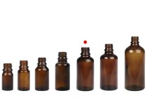 Flaconcino di vetro ambrato da 30 ml per oli essenziali con beccuccio PP18 Flaconcino di vetro ambrato da 30 ml per oli essenziali con beccuccio PP18