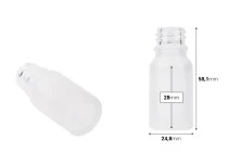 Γυάλινο μπουκαλάκι για αιθέρια έλαια 10 ml διάφανο αμμοβολής με στόμιο PP18 Γυάλινο μπουκαλάκι για αιθέρια έλαια 10 ml διάφανο αμμοβολής με στόμιο PP18