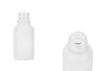 Γυάλινο μπουκαλάκι για αιθέρια έλαια 15 ml διάφανο αμμοβολής με στόμιο PP18 Γυάλινο μπουκαλάκι για αιθέρια έλαια 15 ml διάφανο αμμοβολής με στόμιο PP18