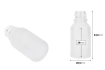 Γυάλινο μπουκαλάκι για αιθέρια έλαια 15 ml διάφανο αμμοβολής με στόμιο PP18 Γυάλινο μπουκαλάκι για αιθέρια έλαια 15 ml διάφανο αμμοβολής με στόμιο PP18