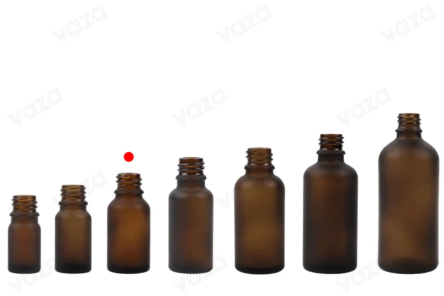 Braunglasflaschen 15ml für Ätherische Öle matt PP 18 Braunglasflaschen 15ml für Ätherische Öle matt PP 18-bildgruppe