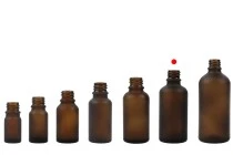 Γυάλινο μπουκαλάκι για αιθέρια έλαια 50 ml καραμελέ αμμοβολής με στόμιο PP18 Γυάλινο μπουκαλάκι για αιθέρια έλαια 50 ml καραμελέ αμμοβολής με στόμιο PP18