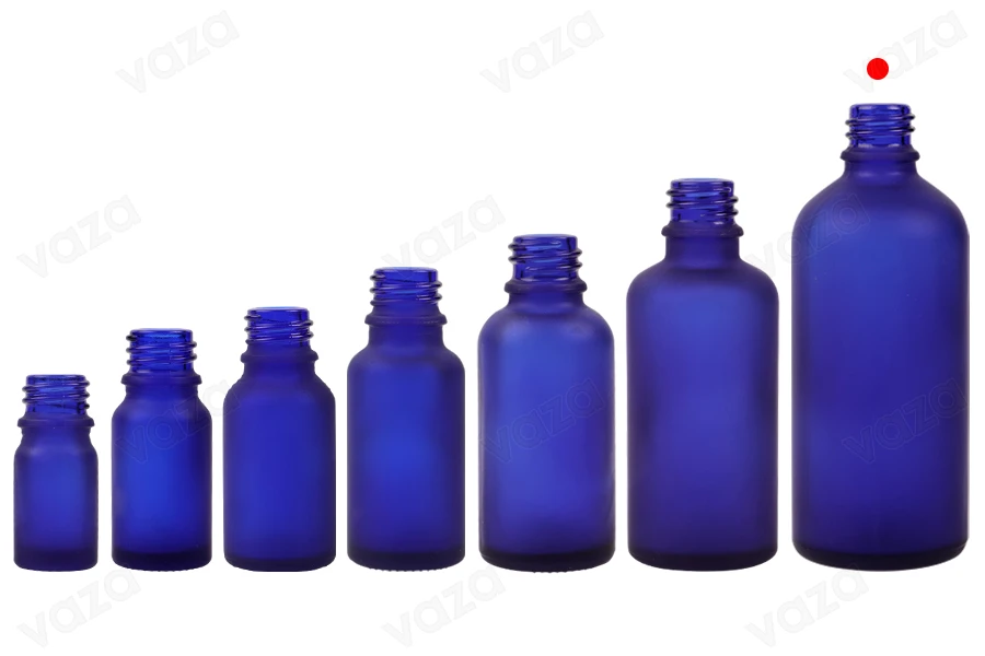 Γυάλινο μπουκαλάκι για αιθέρια έλαια 100 ml μπλε αμμοβολής με στόμιο PP18 Γυάλινο μπουκαλάκι για αιθέρια έλαια 100 ml μπλε αμμοβολής με στόμιο PP18-εικόνα_σύνθεση