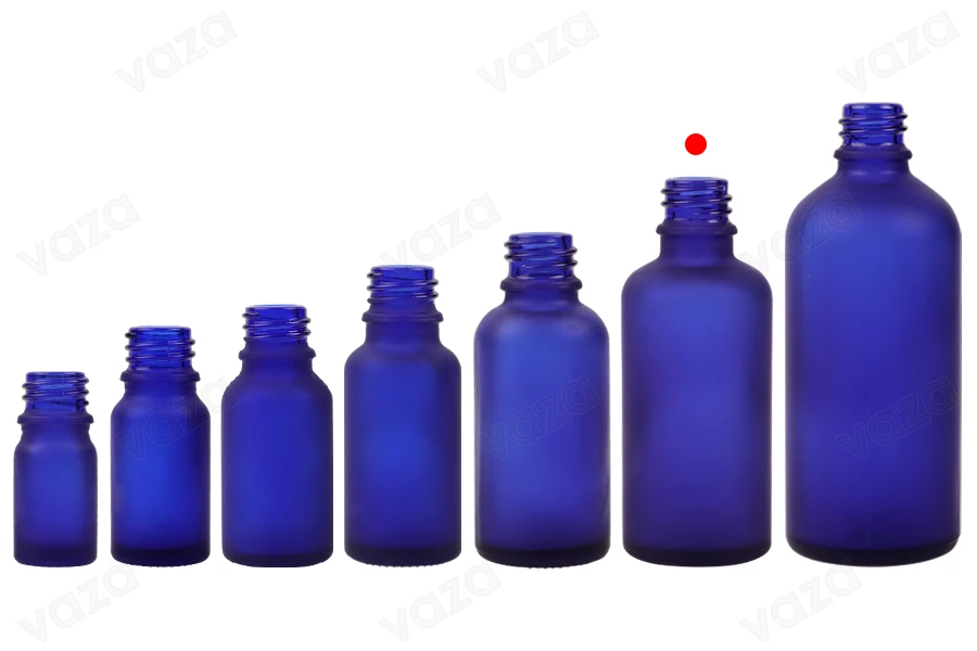 Γυάλινο μπουκαλάκι για αιθέρια έλαια 50 ml μπλε αμμοβολής με στόμιο PP18 Γυάλινο μπουκαλάκι για αιθέρια έλαια 50 ml μπλε αμμοβολής με στόμιο PP18-εικόνα_σύνθεση