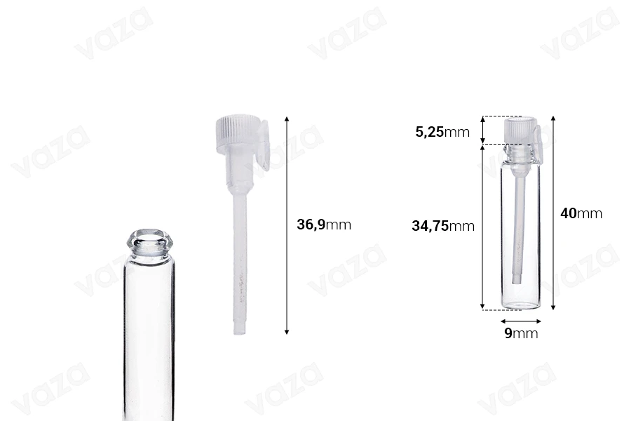 Parfüm-Tester 1 ml Parfüm-Tester 1 ml-bildabmessungen