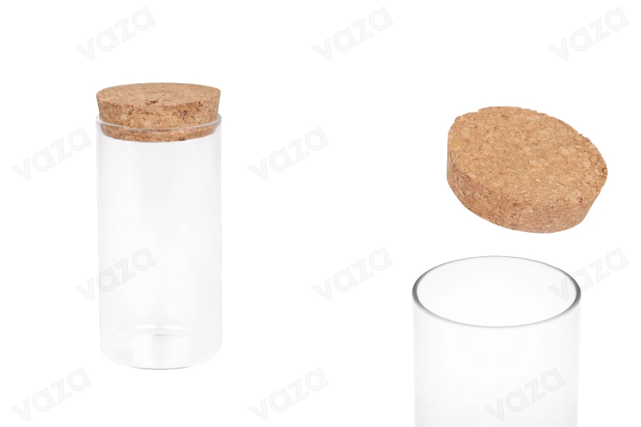 250ml glass candle jar with cork lid 250ml glass candle jar with cork lid-εικόνα_προϊοντική