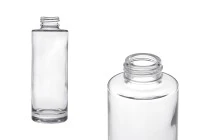 Γυάλινο διάφανο μπουκάλι 100ml με στόμιο PP 24, κατάλληλο για αμυγδαλέλαιο