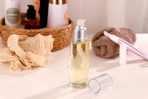 Γυάλινο διάφανο μπουκάλι 100ml με στόμιο PP 24, κατάλληλο για αμυγδαλέλαιο-3