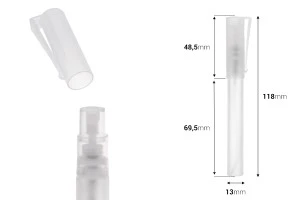 Flacon spray de parfum de 8ml miniature en verre qui peut s’accroché - 50 pcs-2