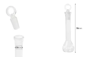 5 ml Messzylinder mit Glasstopfen-2
