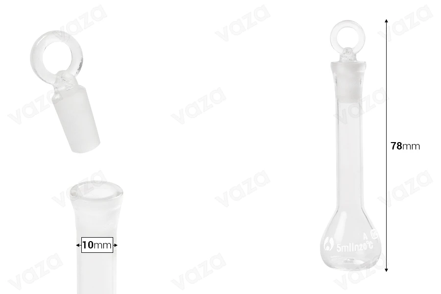 5ml measuring glass flask with glass stopper 5ml measuring glass flask with glass stopper-image_dimensions