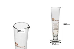 Cilindro graduato in vetro da 10 ml-2