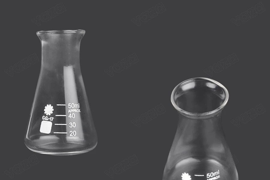Γυάλινη κωνική φιάλη (Erlenmeyer) 50 ml με ενδείξεις ογκομέτρησης Γυάλινη κωνική φιάλη (Erlenmeyer) 50 ml με ενδείξεις ογκομέτρησης-εικόνα_προϊοντική