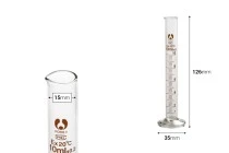 Graduated 10ml glass measuring cylinder Graduated 10ml glass measuring cylinder