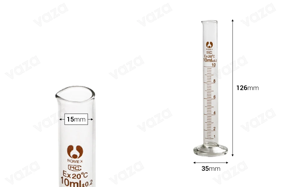 Ογκομετρικός γυάλινος σωλήνας 10 ml-εικόνα_διαστάσεις