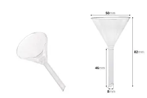 Entonnoir en verre de diamètre 50 mm (extrémité 8 mm)-2
