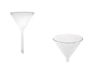 Entonnoir en verre de diamètre 75 mm (extrémité 8 mm)-1