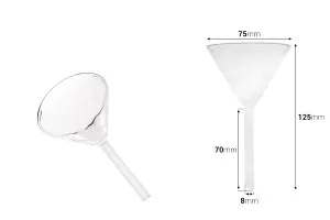 Entonnoir en verre de diamètre 75 mm (extrémité 8 mm)-2