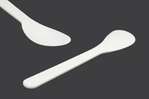 Plastikspachtel für Cremes (PE) weiß 133 mm - 24 Stk
