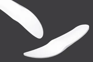 Plastikspachtel für Cremes (PE) weiß 92 mm - 24 Stk