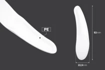 Σπάτουλα για κρέμα πλαστική (PE) λευκή 92 mm - 24 τμχ Σπάτουλα για κρέμα πλαστική (PE) λευκή 92 mm - 24 τμχ