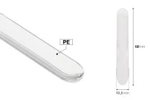 Spatula for cream plastic (PE) transparent 68 mm - 50 pcs Spatula for cream plastic (PE) transparent 68 mm - 50 pcs