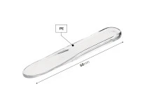 Spatula for cream plastic (PE) transparent 68 mm - 50 pcs Spatula for cream plastic (PE) transparent 68 mm - 50 pcs