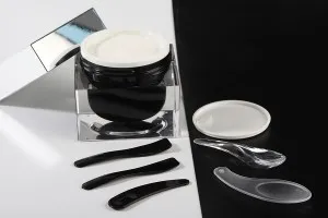 Σπάτουλα 54 mm πλαστική (PE) σε μαύρο χρώμα για κρέμα - 50 τμχ-3