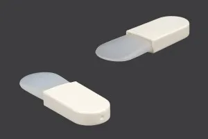 Silikonspachtel 57 mm mit Kunststoffgriff (PE) für Creme - 12 Stk