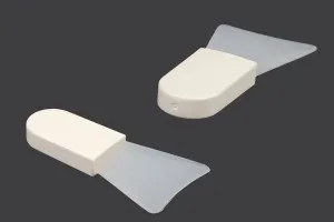 Silikonspachtel 62 mm mit Kunststoffgriff (PE) für Creme - 12 Stk