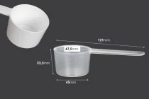 Gobelet doseur 50 ml en plastique (PE) avec graduation - 6 pcs Gobelet doseur 50 ml en plastique (PE) avec graduation - 6 pcs
