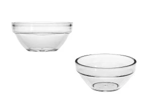 Bol transparent en plastique pour soins du visage - 12 pcs-1