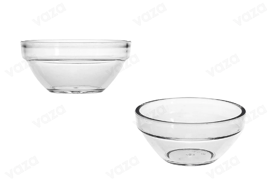 Bol transparent en plastique pour soins du visage - 12 pcs-photo_produit