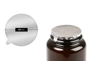 Silver adhesive liner  67 mm-  8 pcs-1