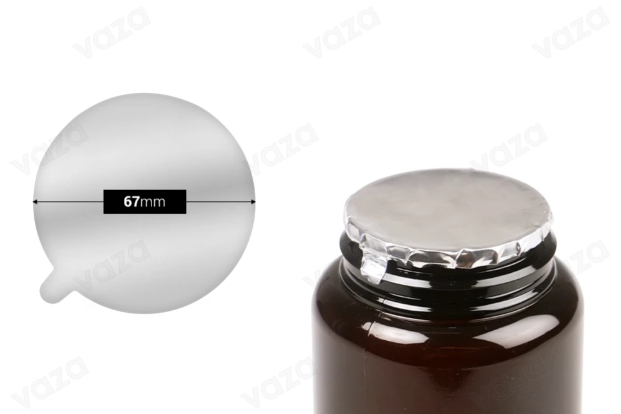 Αυτοκόλλητο παρέμβυσμα αλουμινίου 67 mm - 8 τμχ-εικόνα_προϊοντική
