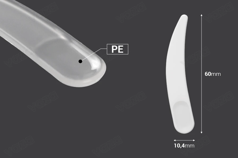 Σπάτουλα για κρέμα πλαστική (PE) 60 mm - 24 τμχ-εικόνα_διαστάσεις