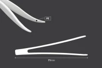 Λαβίδα - τσιμπίδα πλαστική (PE) λευκή 71 mm - 24 τμχ Λαβίδα - τσιμπίδα πλαστική (PE) λευκή 71 mm - 24 τμχ