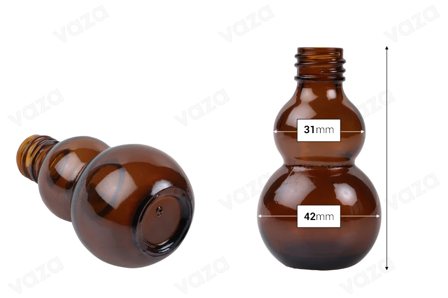 Μπουκαλάκι αιθέριων ελαίων 30 ml γυάλινο καραμελέ (PP18)-εικόνα_διαστάσεις