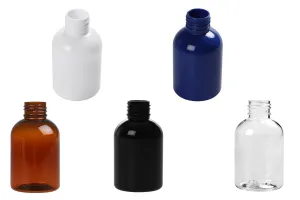 100ml PET bottle in different colors with PP 24/410 finish  - available in a package with 12 pcs