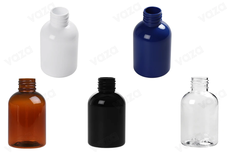 Flacone in PET da 100 ml in diversi colori con finitura PP 24/410 - disponibile in confezione da 12 pezzi Flacone in PET da 100 ml in diversi colori con finitura PP 24/410 - disponibile in confezione da 12 pezzi-immagine_prodotto